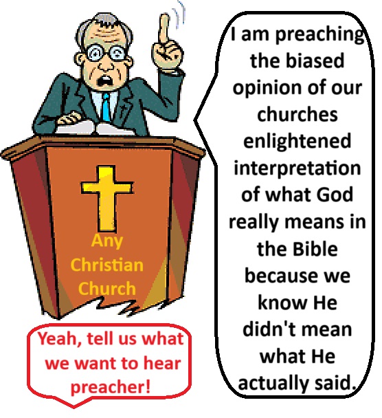 Image of a false minister preaching